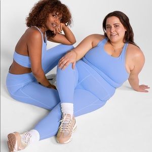 Girlfriend Collective Set in Periwinkle NWT